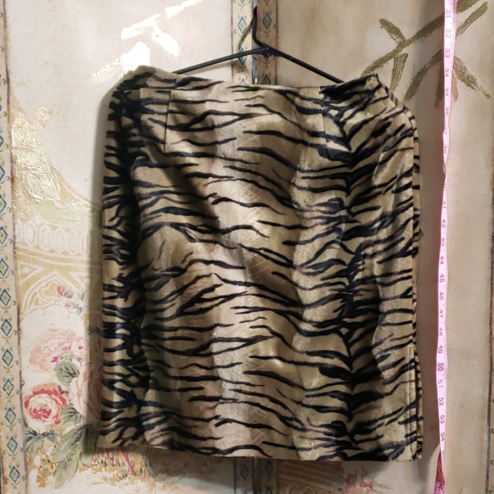 Womens Tiger Skirt Black ,Tan and Brown
